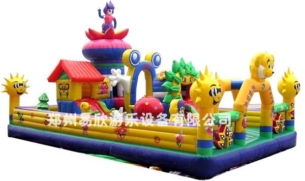 2011销售冠款花仙公主充气城堡儿童充气城堡玩具