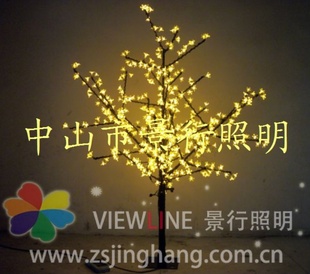 LED盆景水果树灯、桔子、苹果、桃花树灯200灯高：0.8米