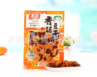 重庆特产有友公司荣誉出品香菇豆干香辣味100克50袋一箱