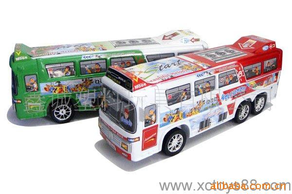 塑料玩具大、中巴士玩具惯性车NO.9009A