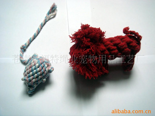 棉绳玩具动物类编织产品纯手工可