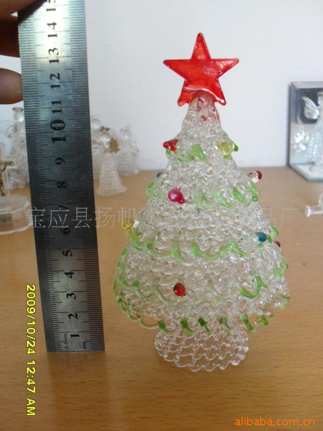 批发玻璃工艺品圣诞树412