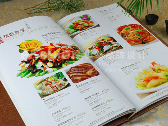 风味主题餐厅菜谱设计画册印刷