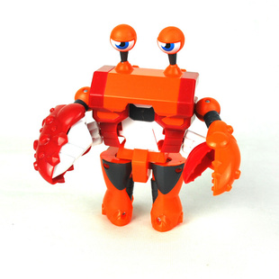 混批/批发正版灵动创想益智变形玩具快乐酷宝新品巨蟹酷宝7508