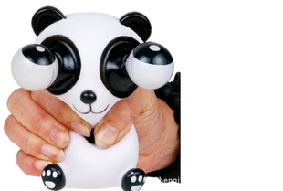 眼玩具暴眼公仔/发泄玩具/暴眼手腕垫挂饰熊猫